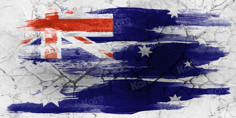 Kate Australia Flag Backdrop Graffiti Vague for Photography - Kate Backdrop AU
