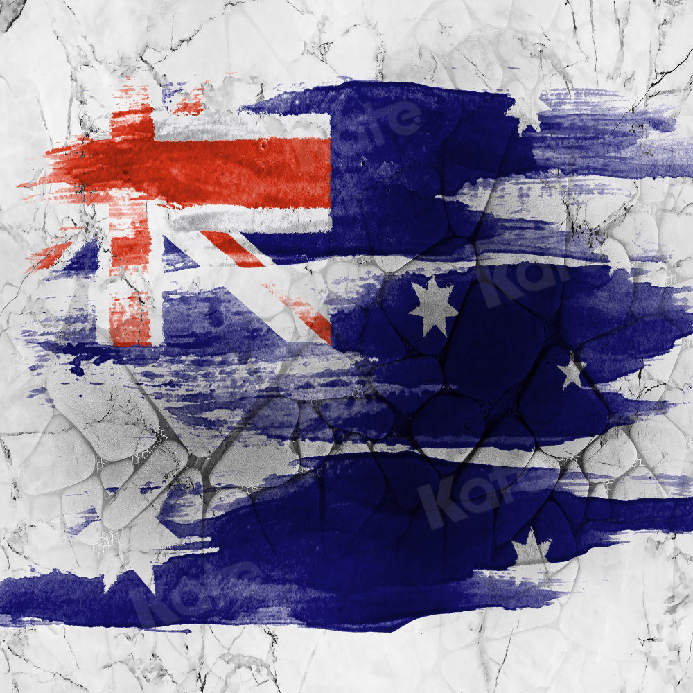 Kate Australia Flag Backdrop Graffiti Vague for Photography - Kate Backdrop AU