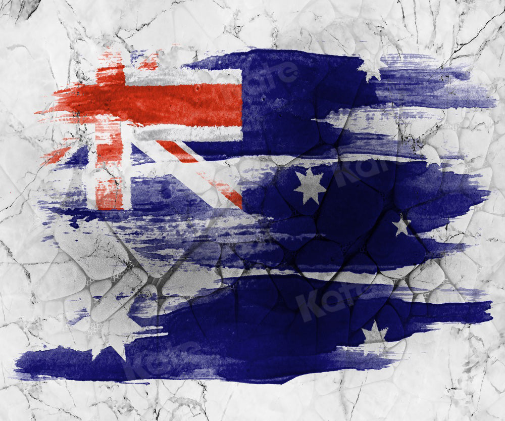 Kate Australia Flag Backdrop Graffiti Vague for Photography - Kate Backdrop AU