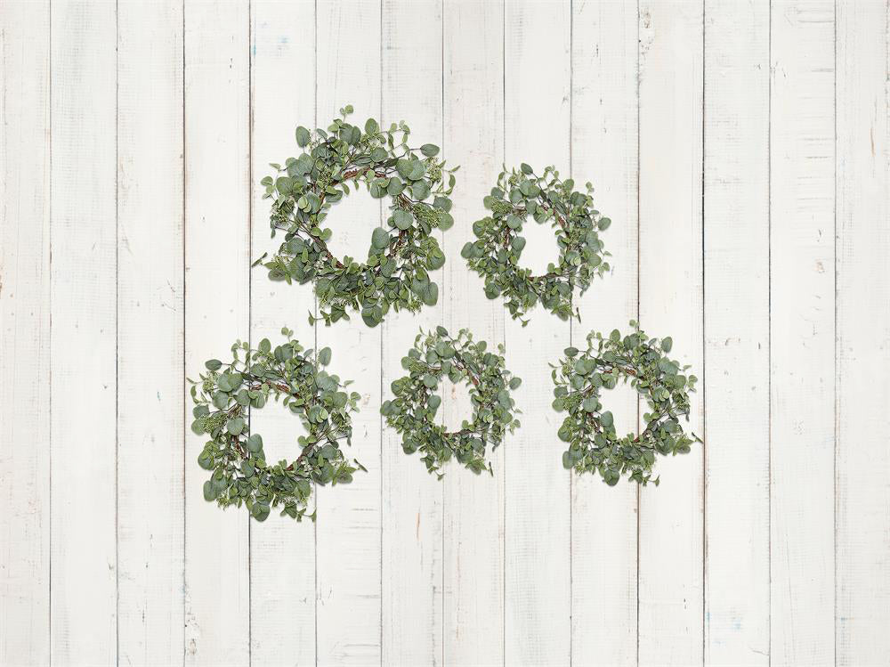 Kate White Wooden Board Backdrop Green Plants for Photography - Kate Backdrop AU
