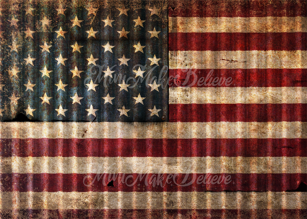 Kate July 4 American Flag Peace Squad Independence Designed by Mini MakeBelieve - Kate Backdrop AU