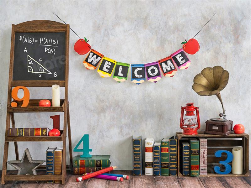 Kate School Book Backdrop Classroom for Photography - Kate Backdrop AU