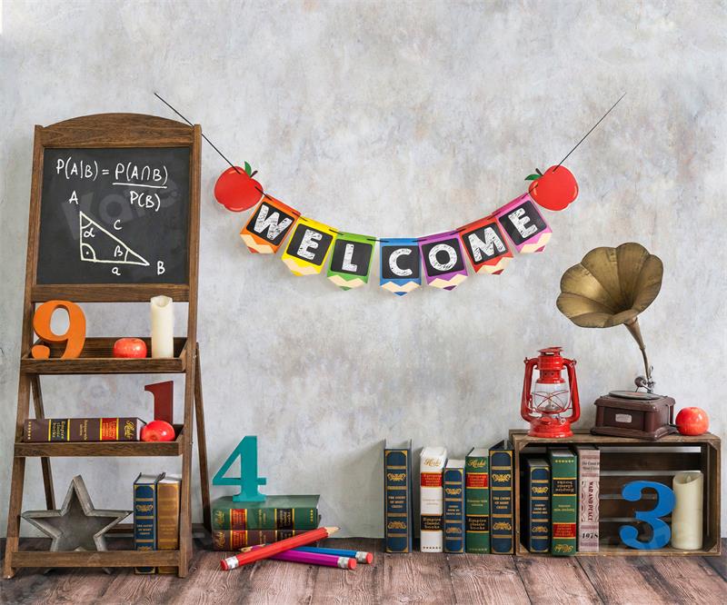Kate School Book Backdrop Classroom for Photography - Kate Backdrop AU