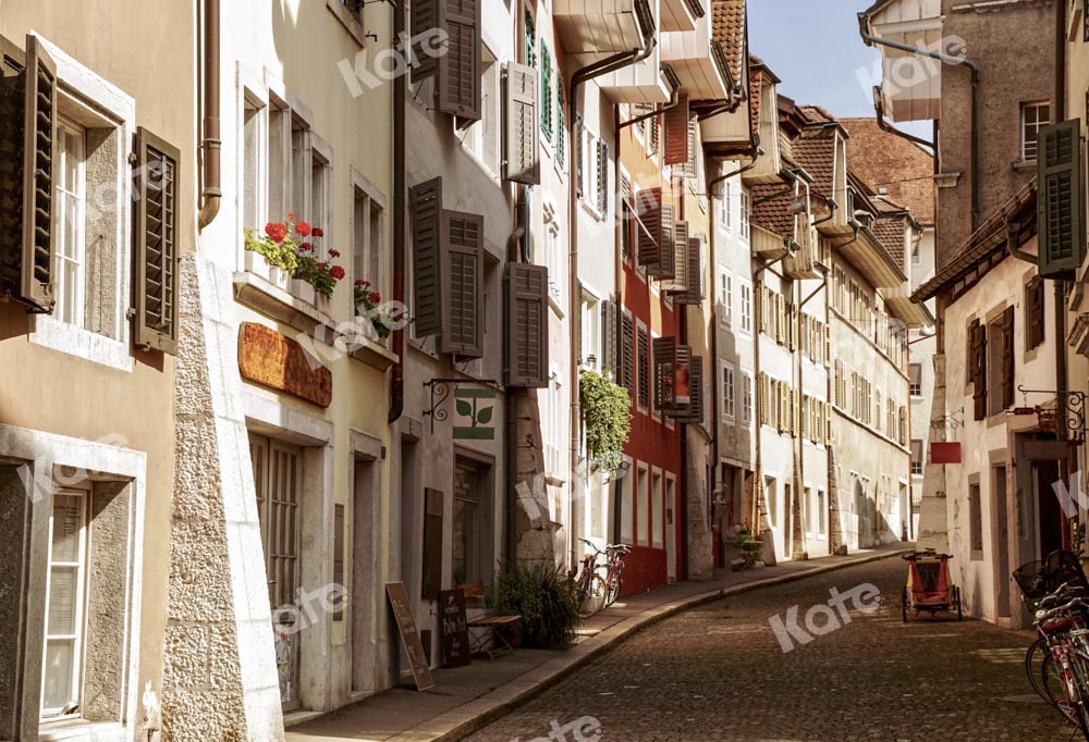 Kate City Street View Backdrop Outdoor Town Designed by Chain Photography - Kate Backdrop AU