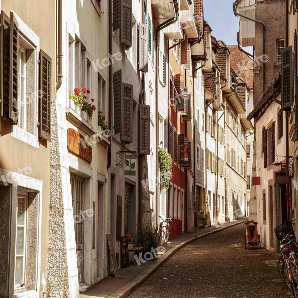 Kate City Street View Backdrop Outdoor Town Designed by Chain Photography - Kate Backdrop AU