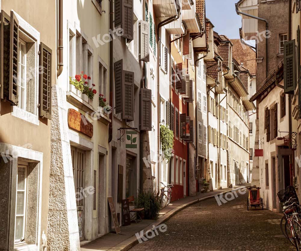 Kate City Street View Backdrop Outdoor Town Designed by Chain Photography - Kate Backdrop AU