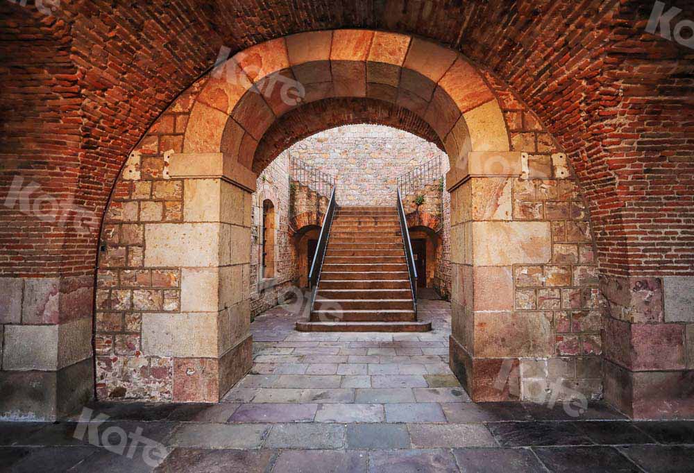 Kate Grand Staircase Backdrop Vintage Outdoor House Designed by Chain Photography - Kate Backdrop AU