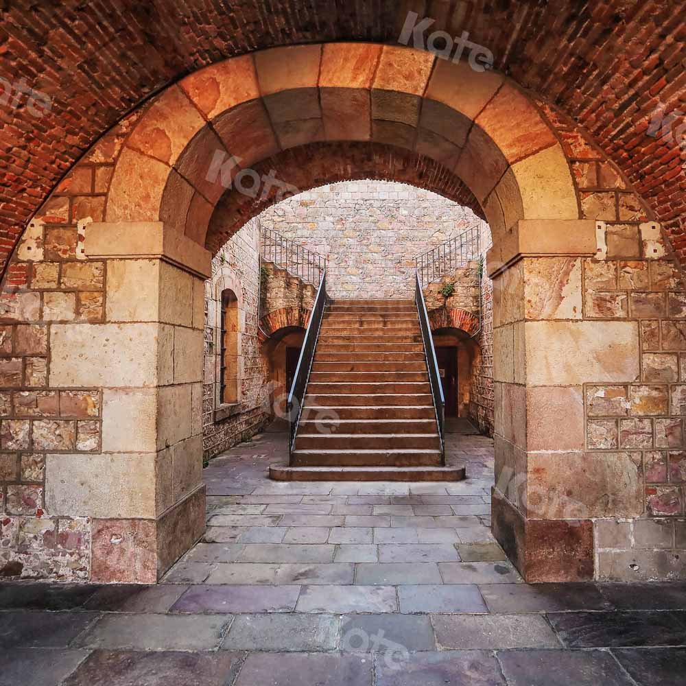 Kate Grand Staircase Backdrop Vintage Outdoor House Designed by Chain Photography - Kate Backdrop AU
