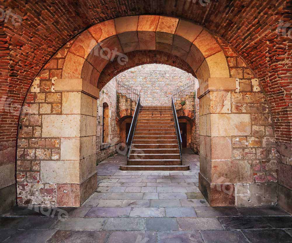 Kate Grand Staircase Backdrop Vintage Outdoor House Designed by Chain Photography - Kate Backdrop AU