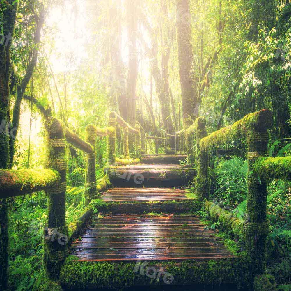 Kate Jungle Outdoor Backdrop Green Plants Designed by Chain Photography - Kate Backdrop AU
