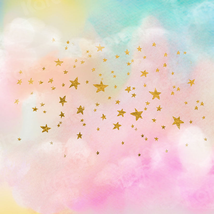 Kate Star Colorful Clouds Backdrop for Photography - Kate Backdrop AU