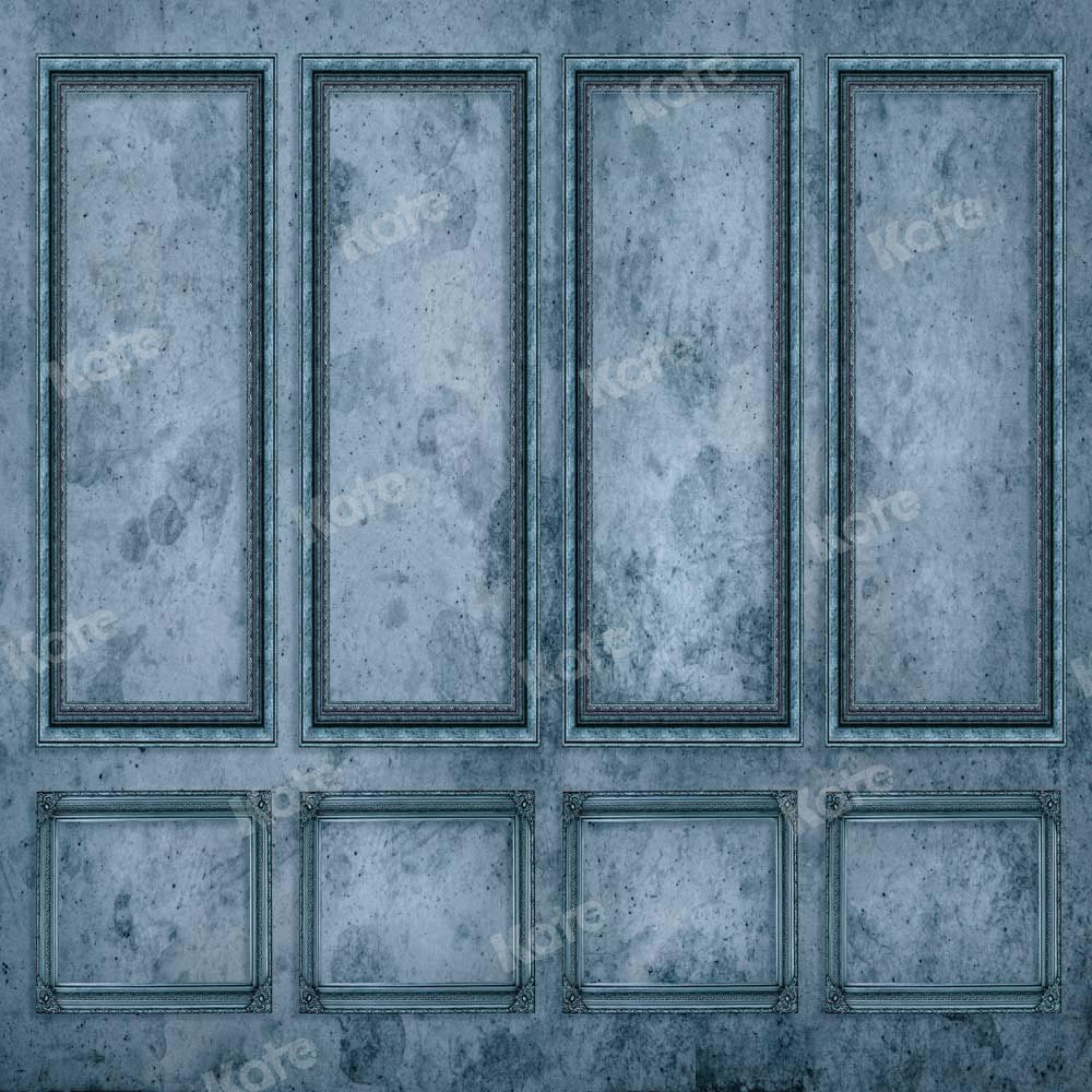 Kate Retro Wall Backdrop Interior Blue Designed by Chain Photography - Kate Backdrop AU