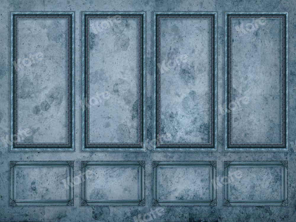 Kate Retro Wall Backdrop Interior Blue Designed by Chain Photography - Kate Backdrop AU