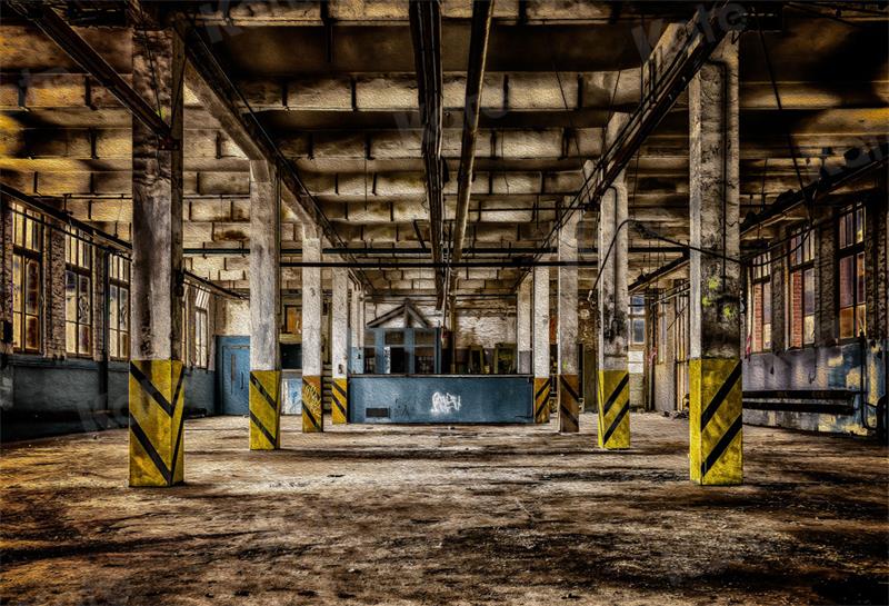 Kate Retro Factory Backdrop Indoor for Photography - Kate Backdrop AU