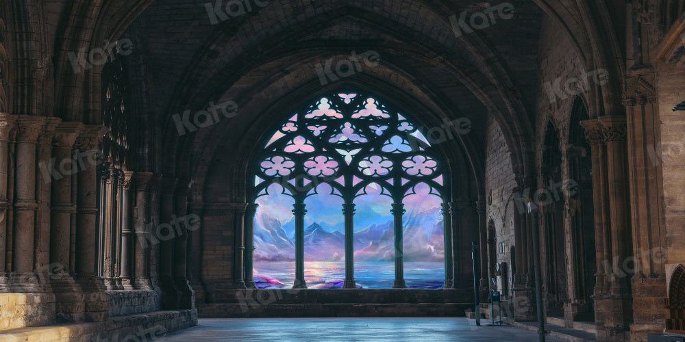 Kate Retro Interior Architecture Backdrop Arched Landscape for Photography - Kate Backdrop AU