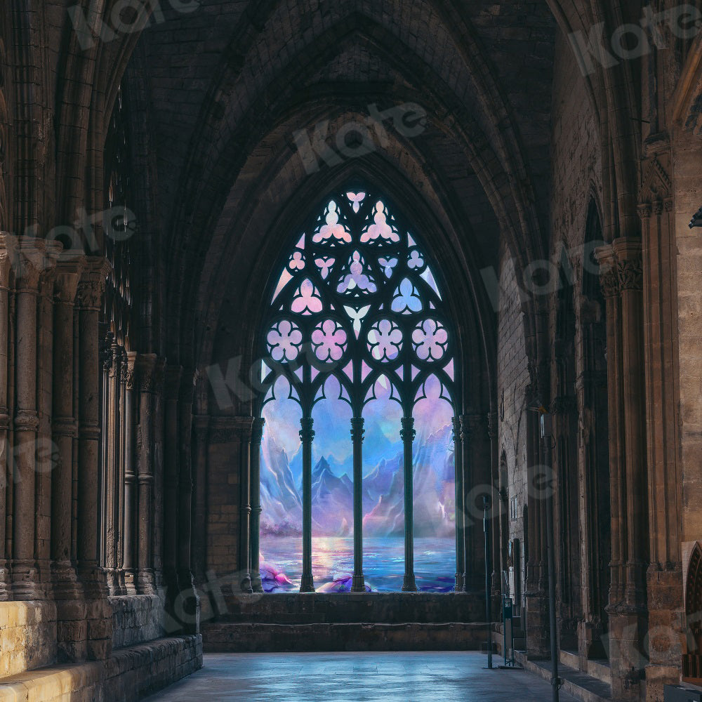 Kate Retro Interior Architecture Backdrop Arched Landscape for Photography - Kate Backdrop AU
