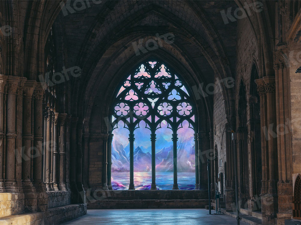 Kate Retro Interior Architecture Backdrop Arched Landscape for Photography - Kate Backdrop AU