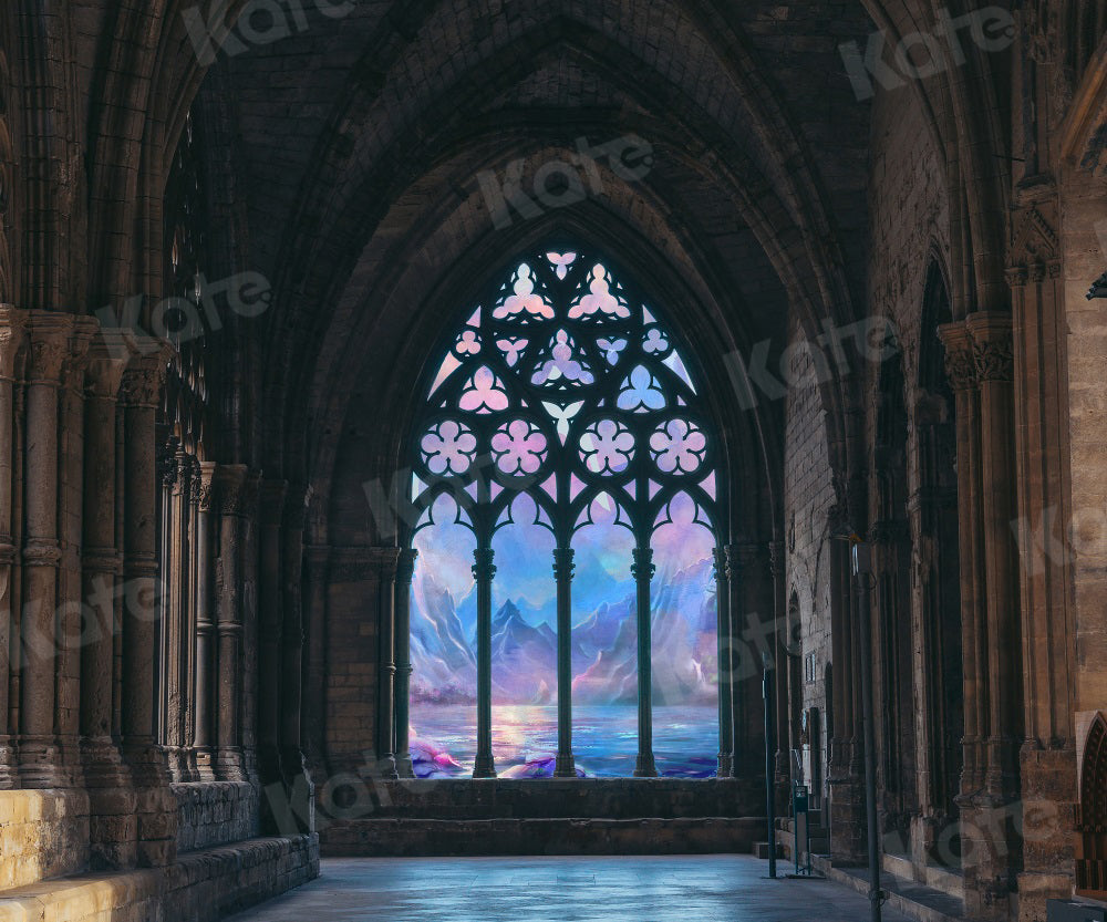 Kate Retro Interior Architecture Backdrop Arched Landscape for Photography - Kate Backdrop AU