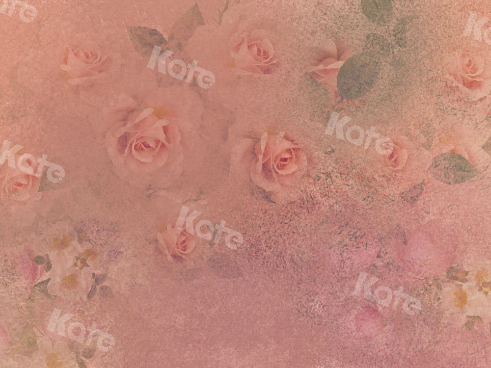 Kate Flowers Backdrop Vintage Texture Designed by GQ - Kate Backdrop AU