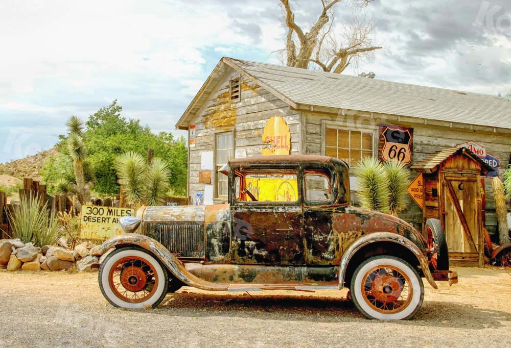 Kate Retro Backdrop Country Car Designed by Chain Photography - Kate Backdrop AU