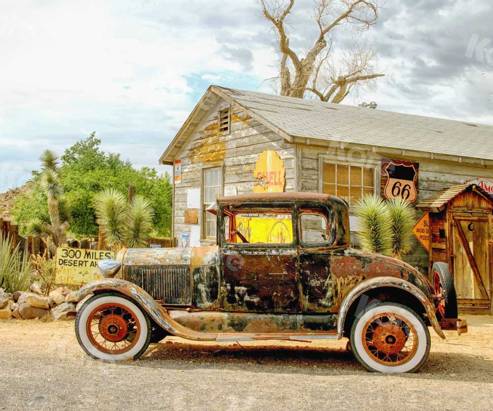 Kate Retro Backdrop Country Car Designed by Chain Photography - Kate Backdrop AU