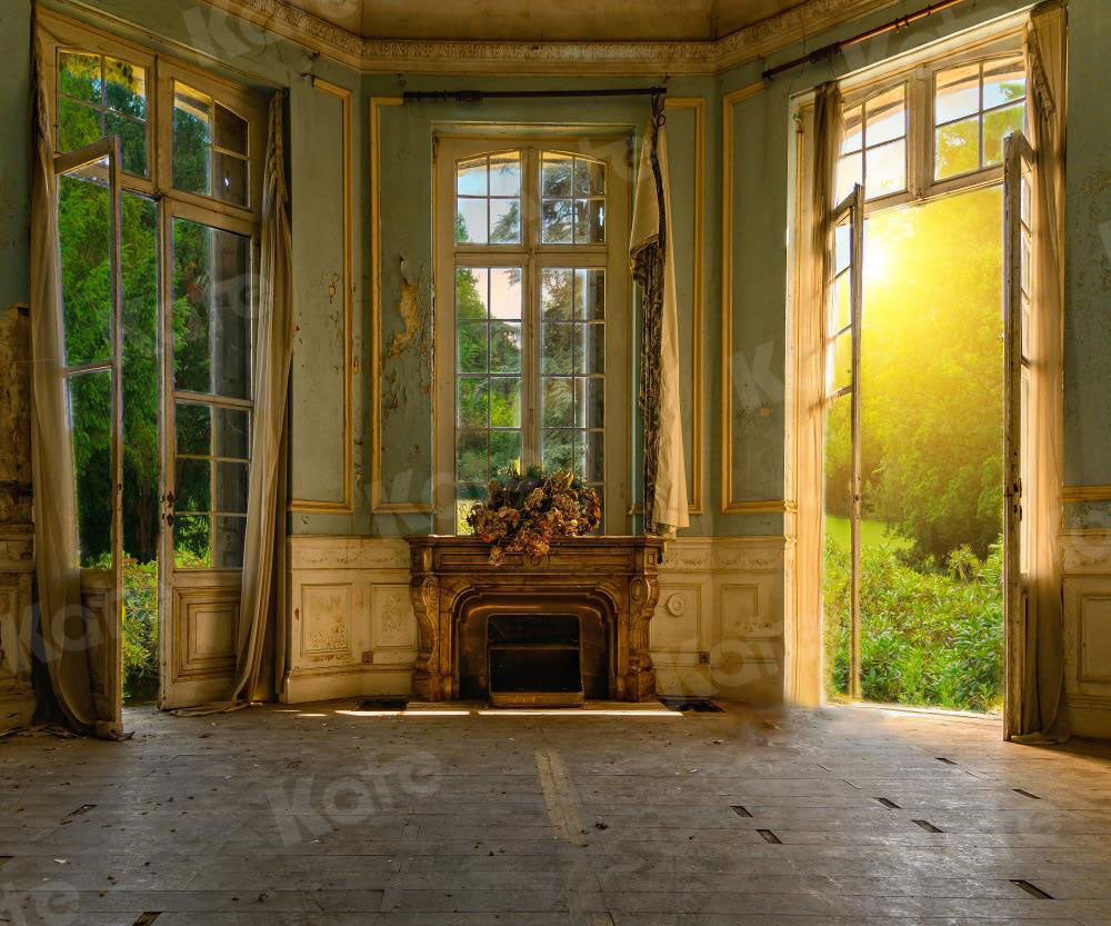 Kate Retro Interior Architecture Backdrop Window Door for Photography - Kate Backdrop AU