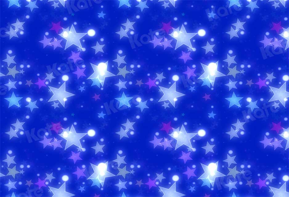 Kate Blue Stars Backdrop Sparkling for Photography - Kate Backdrop AU