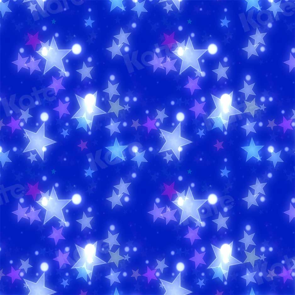 Kate Blue Stars Backdrop Sparkling for Photography - Kate Backdrop AU
