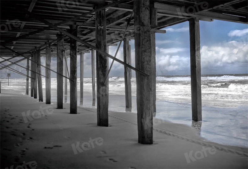 Kate Summer Backdrop Sea Beach Architecture Vocation Autumn for Photography - Kate Backdrop AU