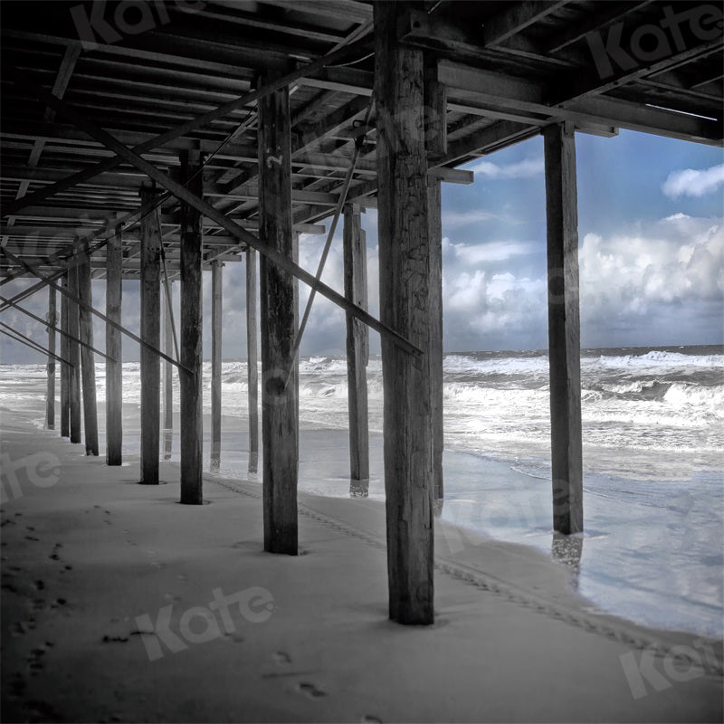 Kate Summer Backdrop Sea Beach Architecture Vocation Autumn for Photography - Kate Backdrop AU