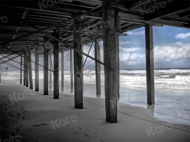 Kate Summer Backdrop Sea Beach Architecture Vocation Autumn for Photography - Kate Backdrop AU