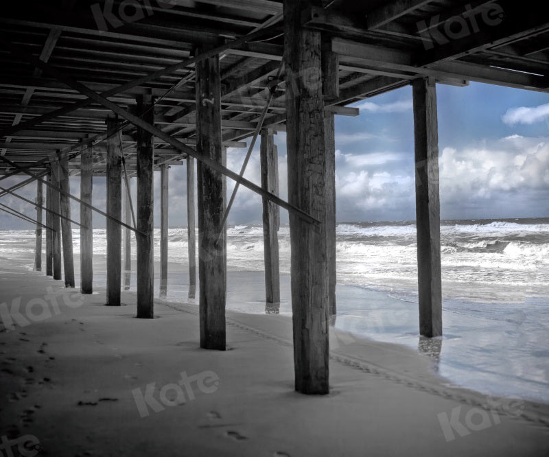 Kate Summer Backdrop Sea Beach Architecture Vocation Autumn for Photography - Kate Backdrop AU