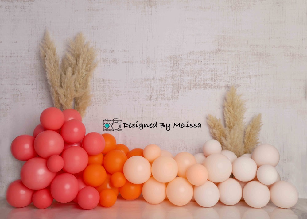 Kate Boho Balloons Backdrop Designed by Melissa King - Kate Backdrop AU