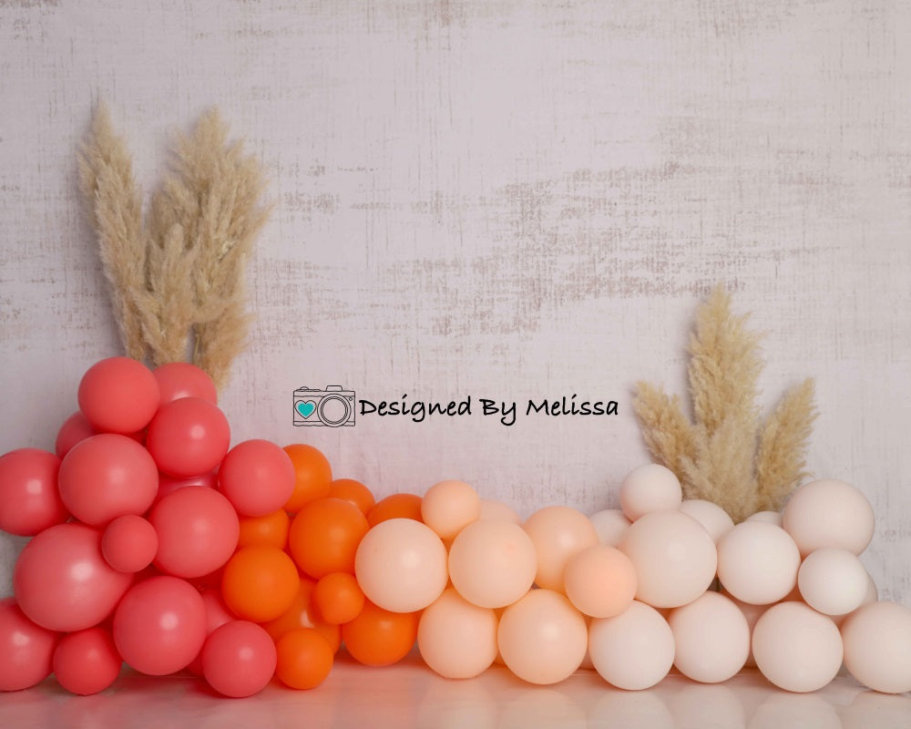Kate Boho Balloons Backdrop Designed by Melissa King - Kate Backdrop AU