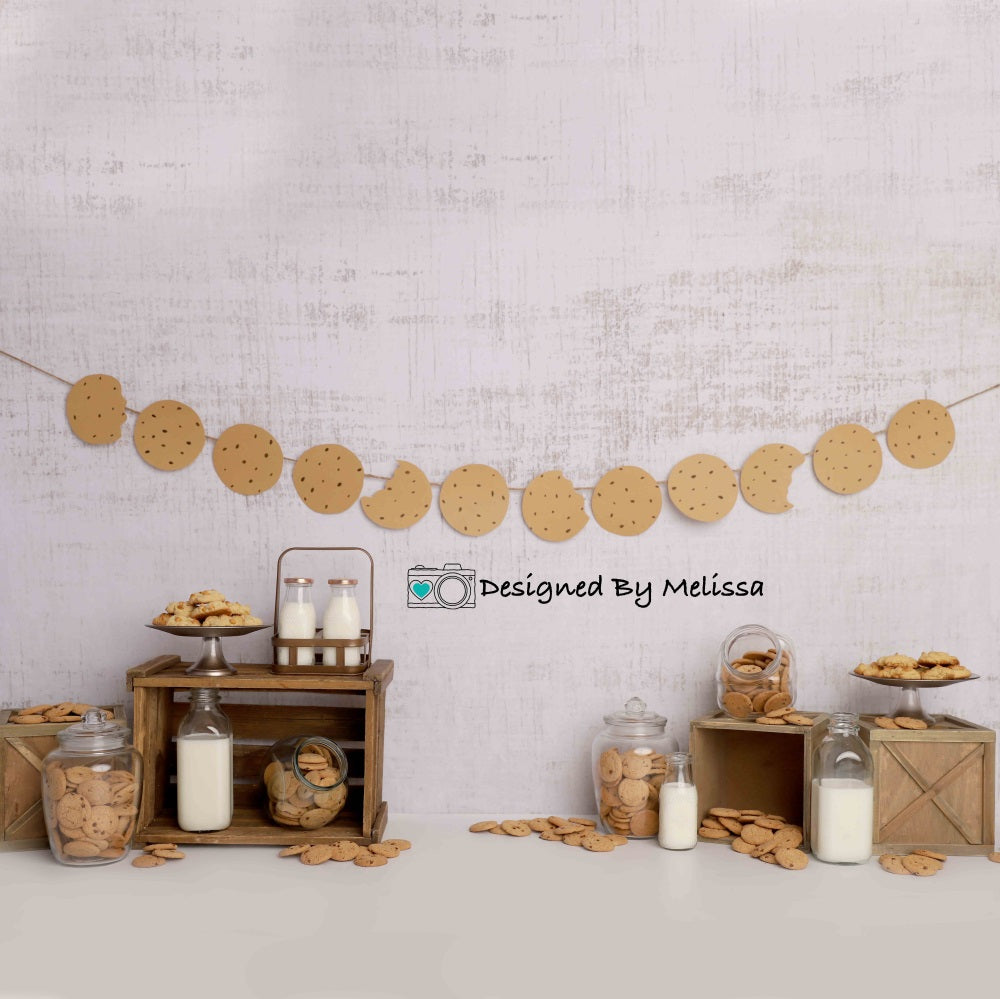 Kate Rustic Milk Cookies Backdrop Designed by Melissa King - Kate Backdrop AU
