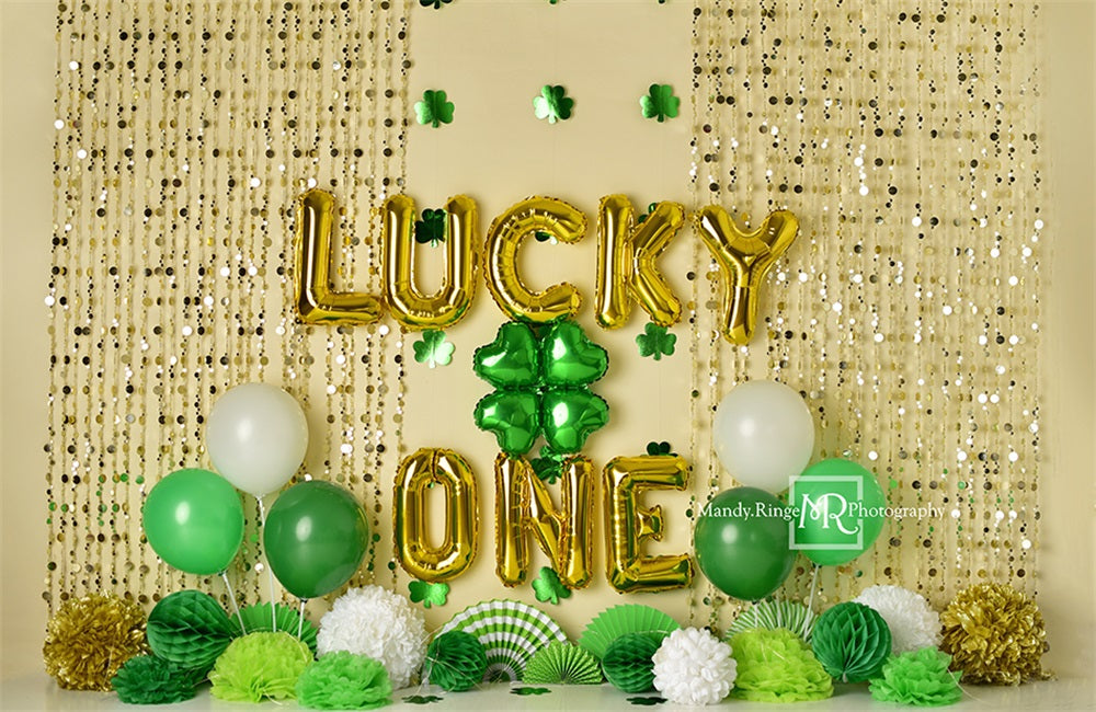 Kate Lucky St. Patrick's Day Backdrop One Birthday Designed by Mandy Ringe Photography - Kate Backdrop AU