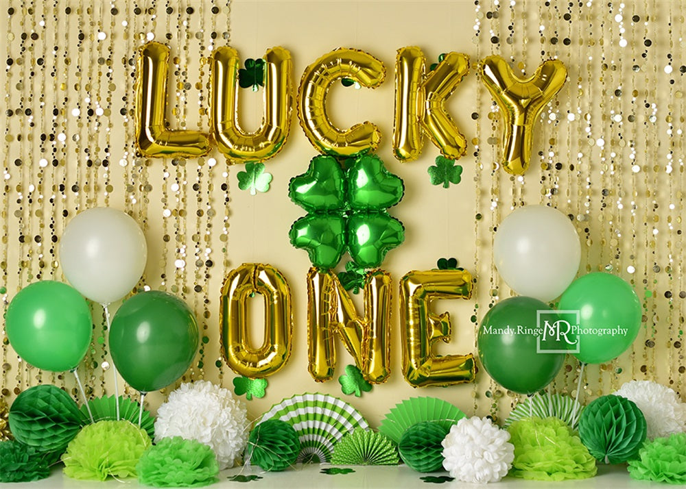 Kate Lucky St. Patrick's Day Backdrop One Birthday Designed by Mandy Ringe Photography - Kate Backdrop AU