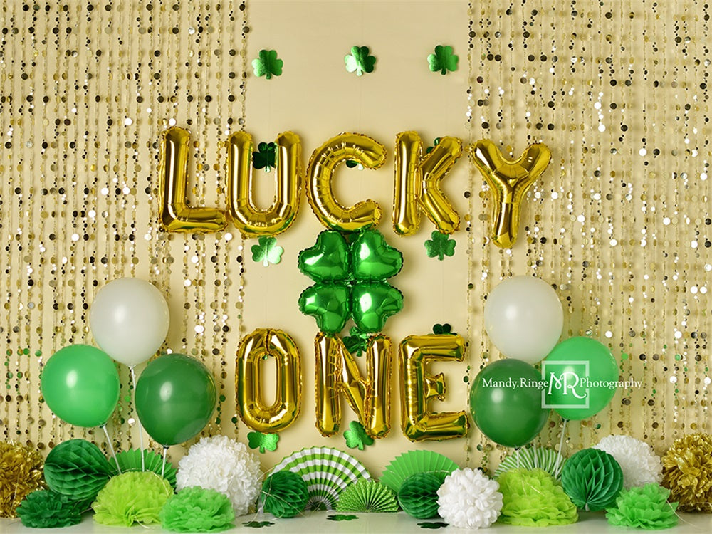 Kate Lucky St. Patrick's Day Backdrop One Birthday Designed by Mandy Ringe Photography - Kate Backdrop AU