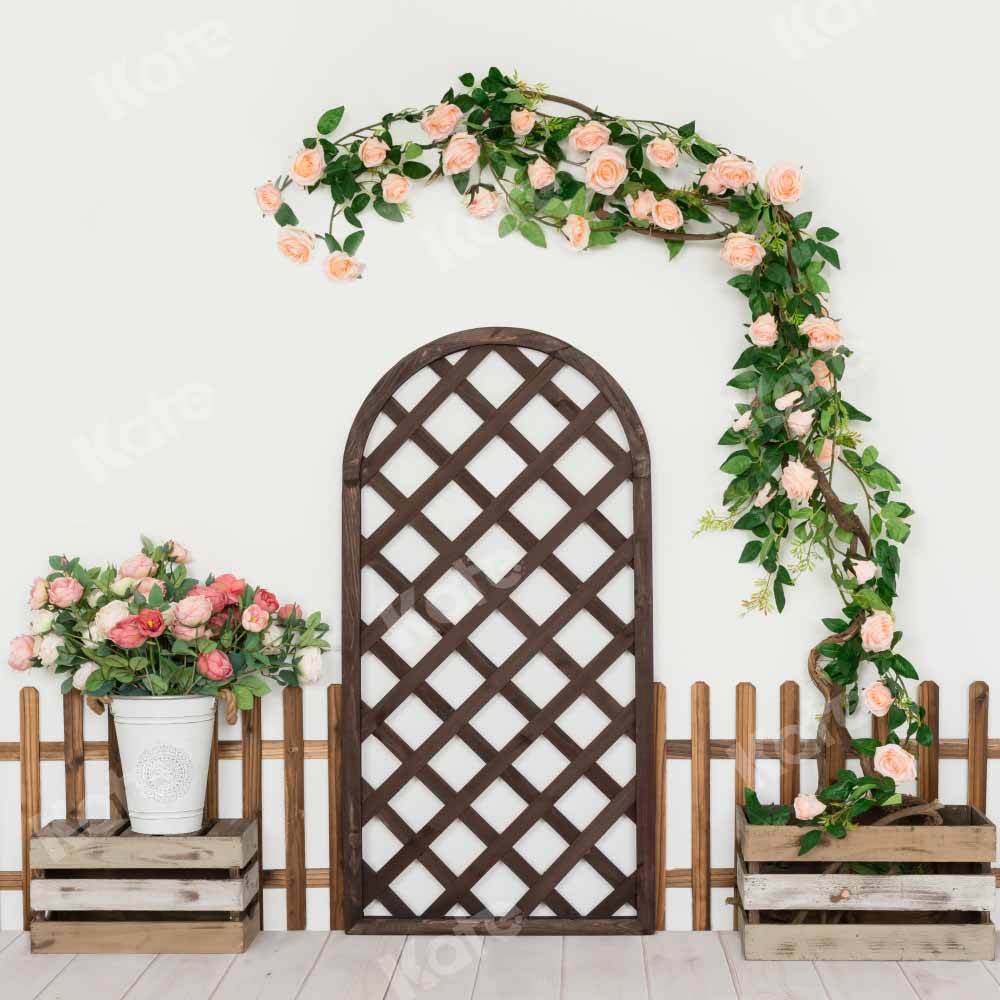 Kate Spring Room Wreath Backdrop Designed by Uta Mueller Photography - Kate Backdrop AU