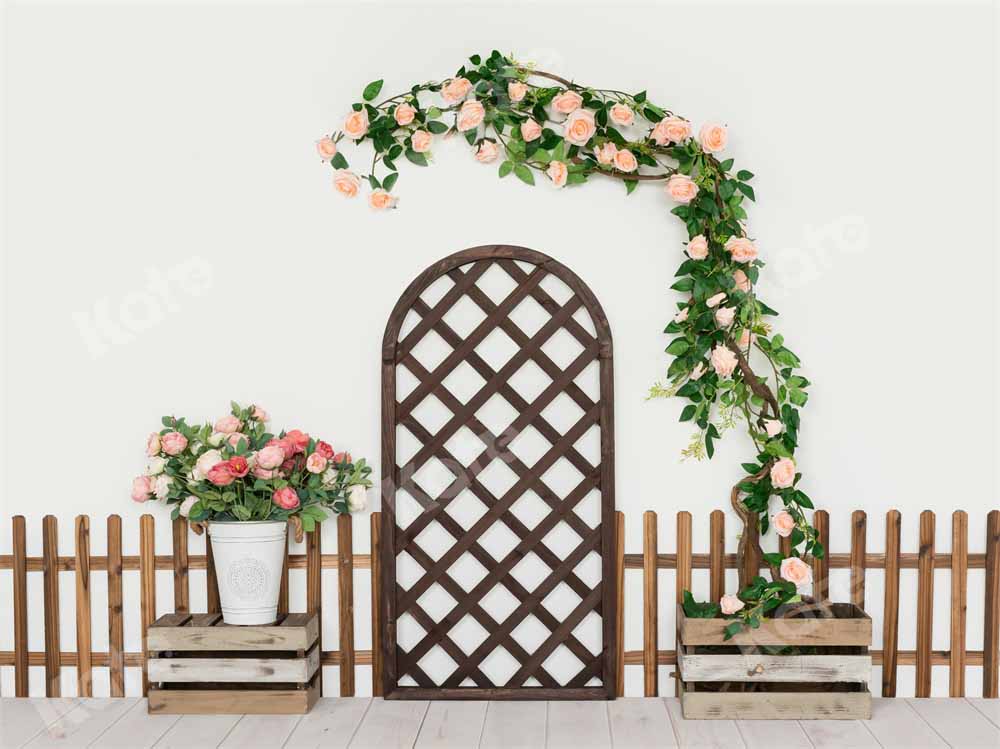 Kate Spring Room Wreath Backdrop Designed by Uta Mueller Photography - Kate Backdrop AU
