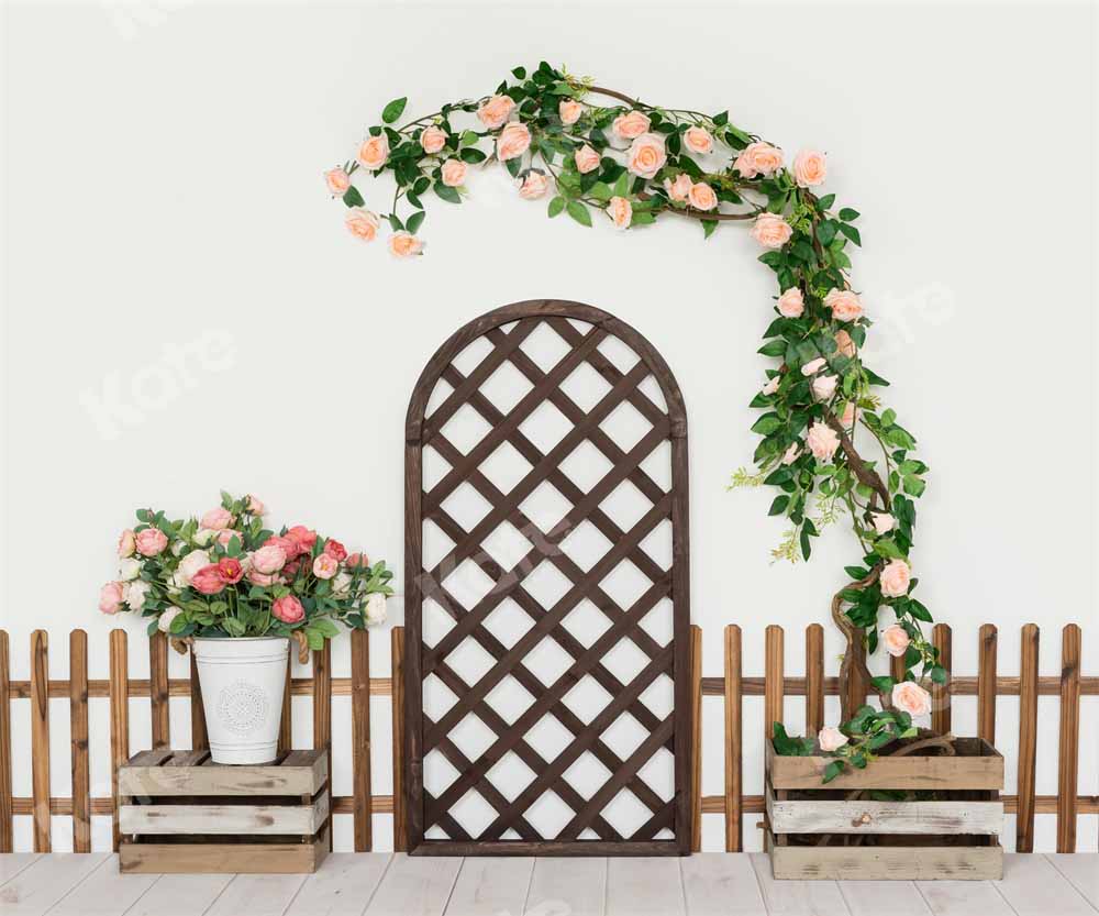Kate Spring Room Wreath Backdrop Designed by Uta Mueller Photography - Kate Backdrop AU
