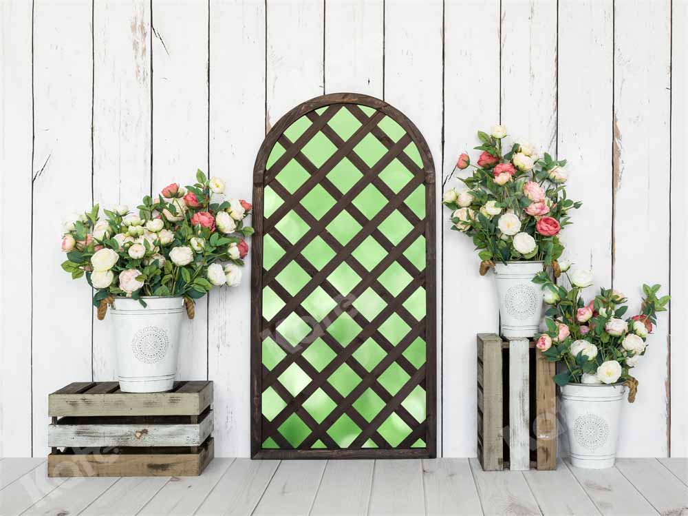 Kate Spring Wreath Room Backdrop Designed by Emetselch - Kate Backdrop AU