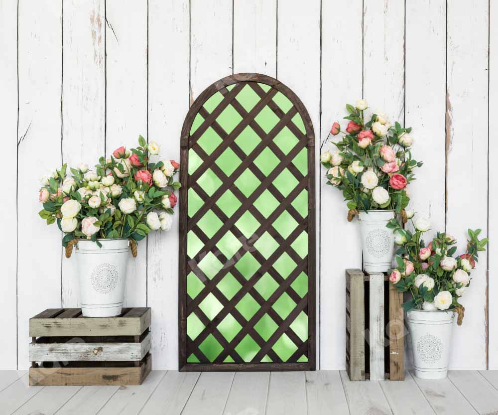 Kate Spring Wreath Room Backdrop Designed by Emetselch - Kate Backdrop AU