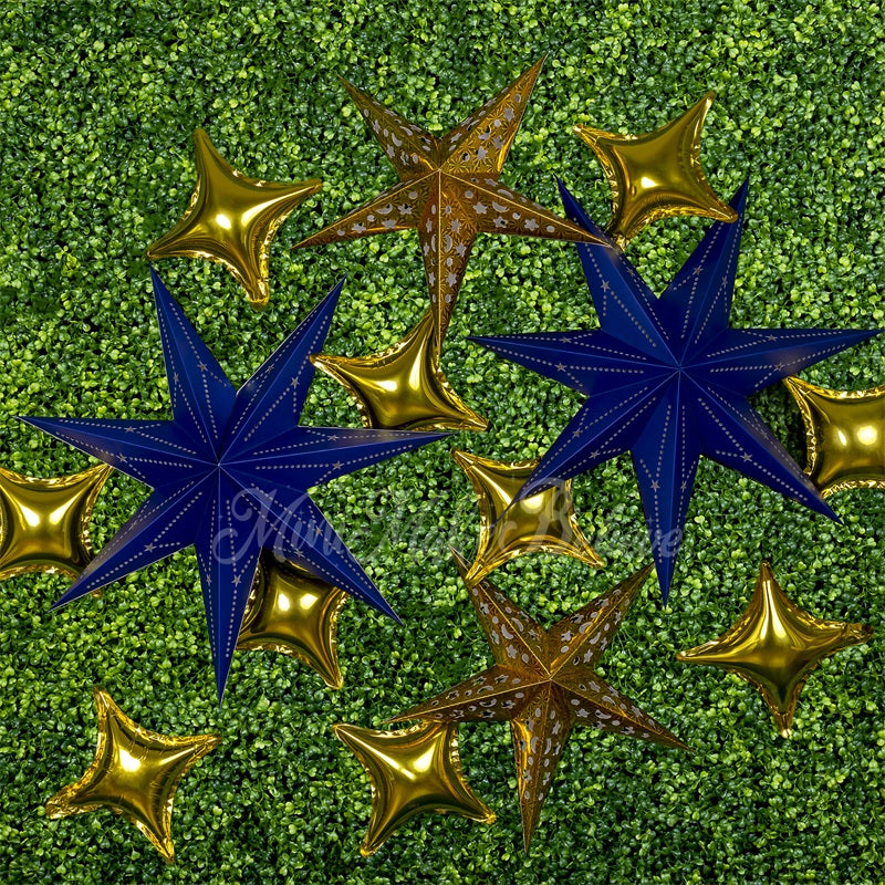Kate Navy Gold Stars Backdrop Boy Cake Smash Designed by Mini MakeBelieve - Kate Backdrop AU