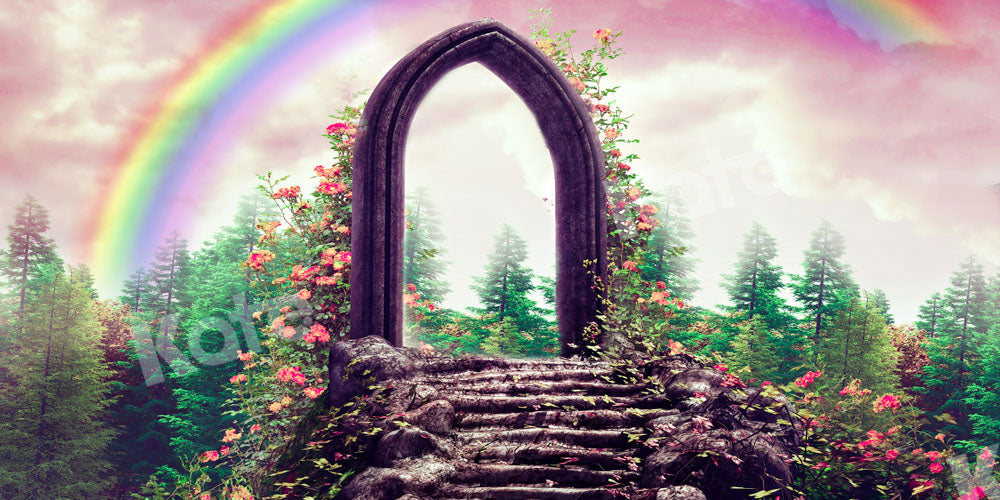 Kate Garden Rainbow Backdrop Romantic Designed by Chain Photography - Kate Backdrop AU