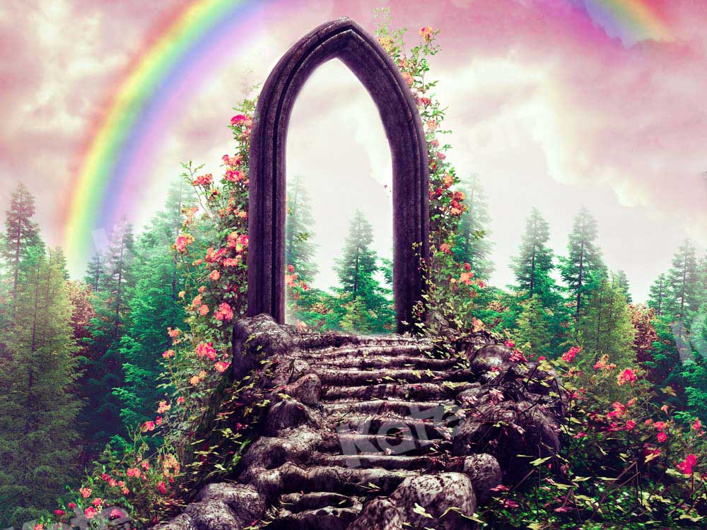 Kate Garden Rainbow Backdrop Romantic Designed by Chain Photography - Kate Backdrop AU