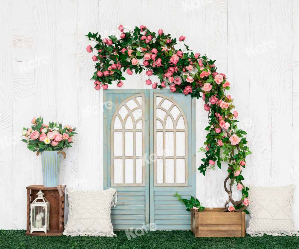 Kate Spring Mother's Day Backdrop Floral Door Pillow Designed by Emetselch - Kate Backdrop AU