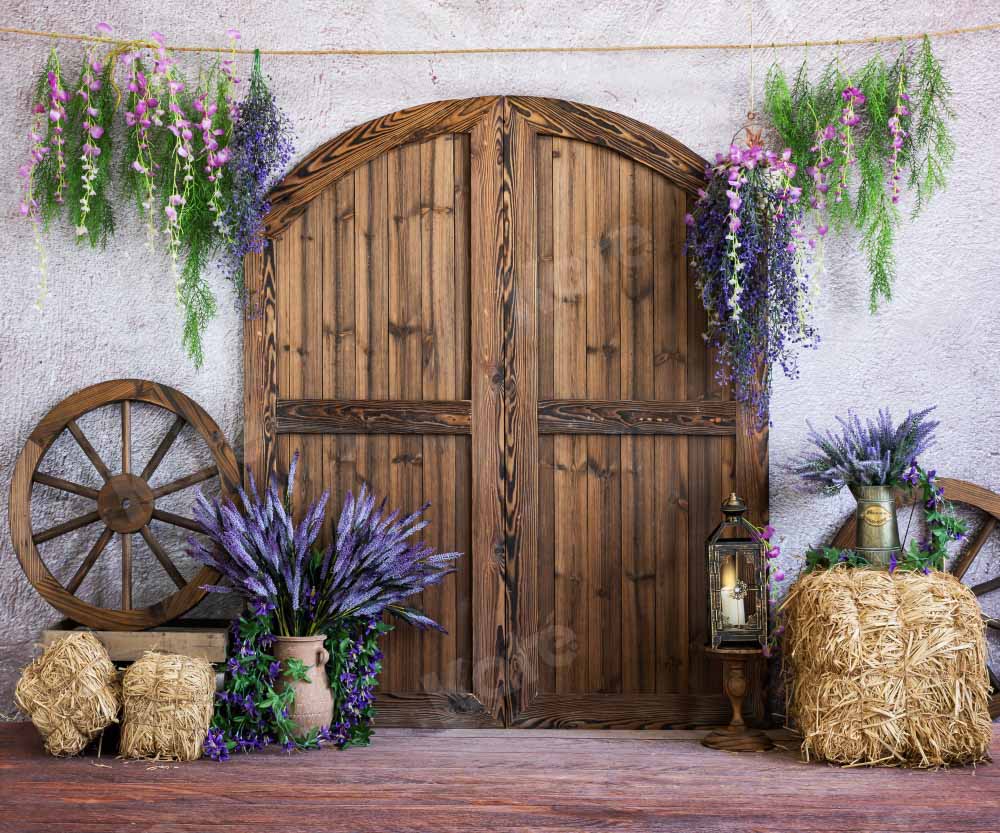 Kate Spring Barn Door Backdrop Cowboy Designed by Emetselch - Kate Backdrop AU