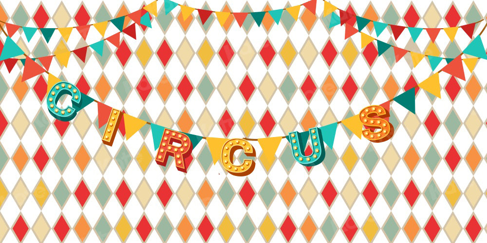 Kate Circus Diamond Pattern Backdrop for Photography - Kate Backdrop AU