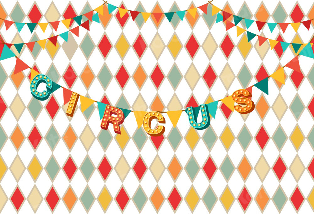 Kate Circus Diamond Pattern Backdrop for Photography - Kate Backdrop AU